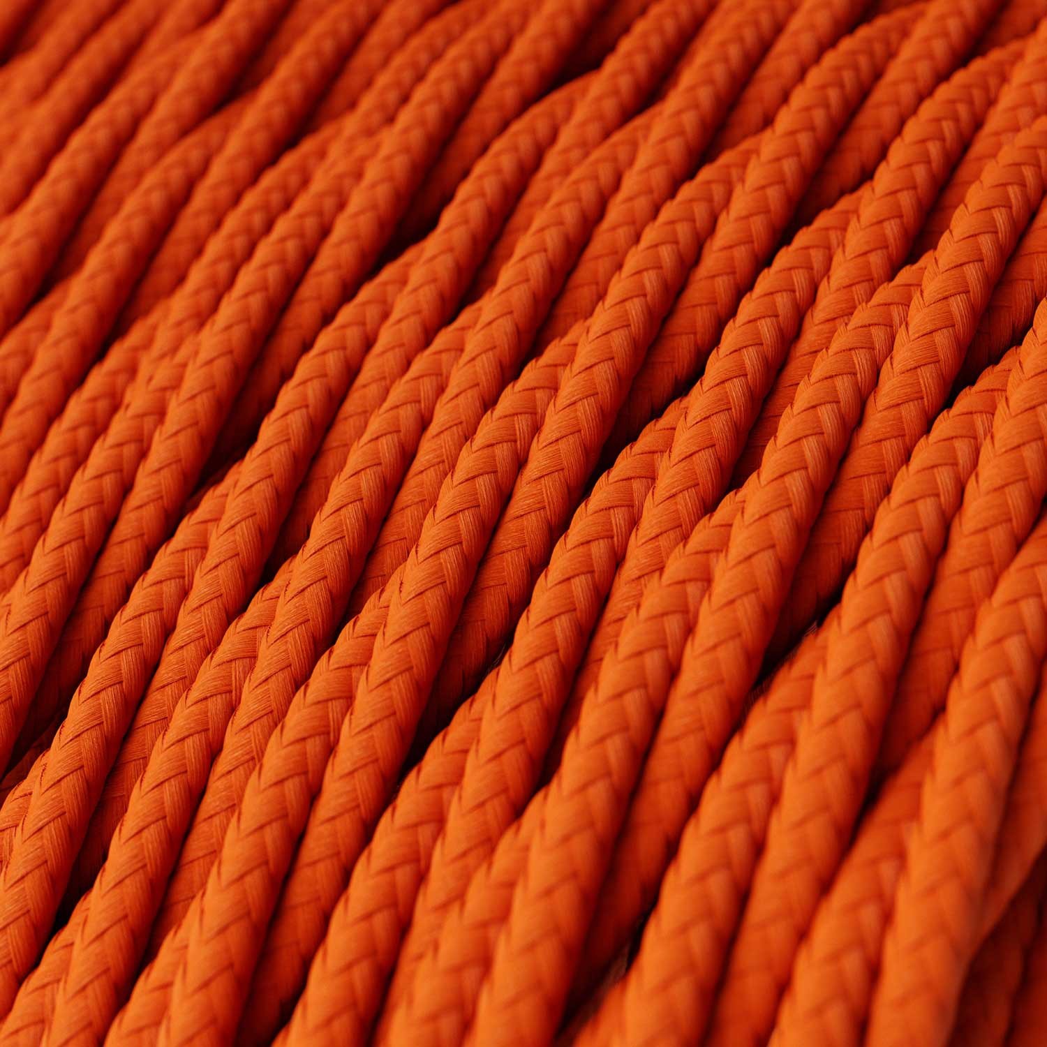 Zavit tekstilen električen kabel TM15 - oranžen