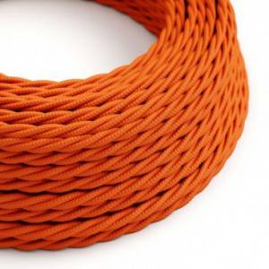 Zavit tekstilen električen kabel TM15 - oranžen