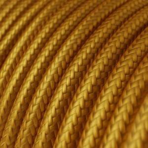 Okrogel tekstilen električen kabel RM05 - zlat