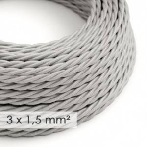 Zavit kabel večjega preseka (3x1,50) - srebrn TM02