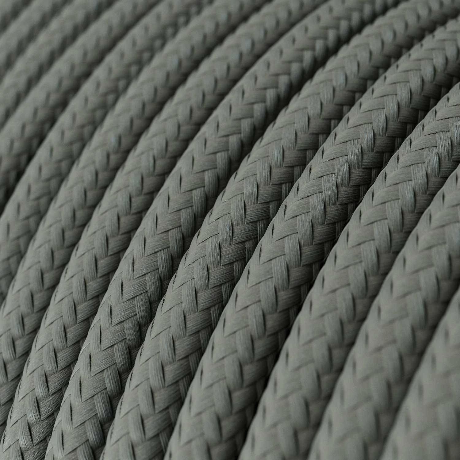 Okrogel tekstilen električen kabel RM03 - siv