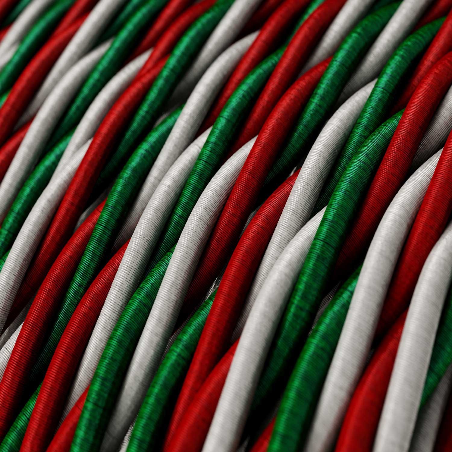 Zavit tekstilen električen kabel - barve Italije