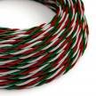 Zavit tekstilen električen kabel - barve Italije
