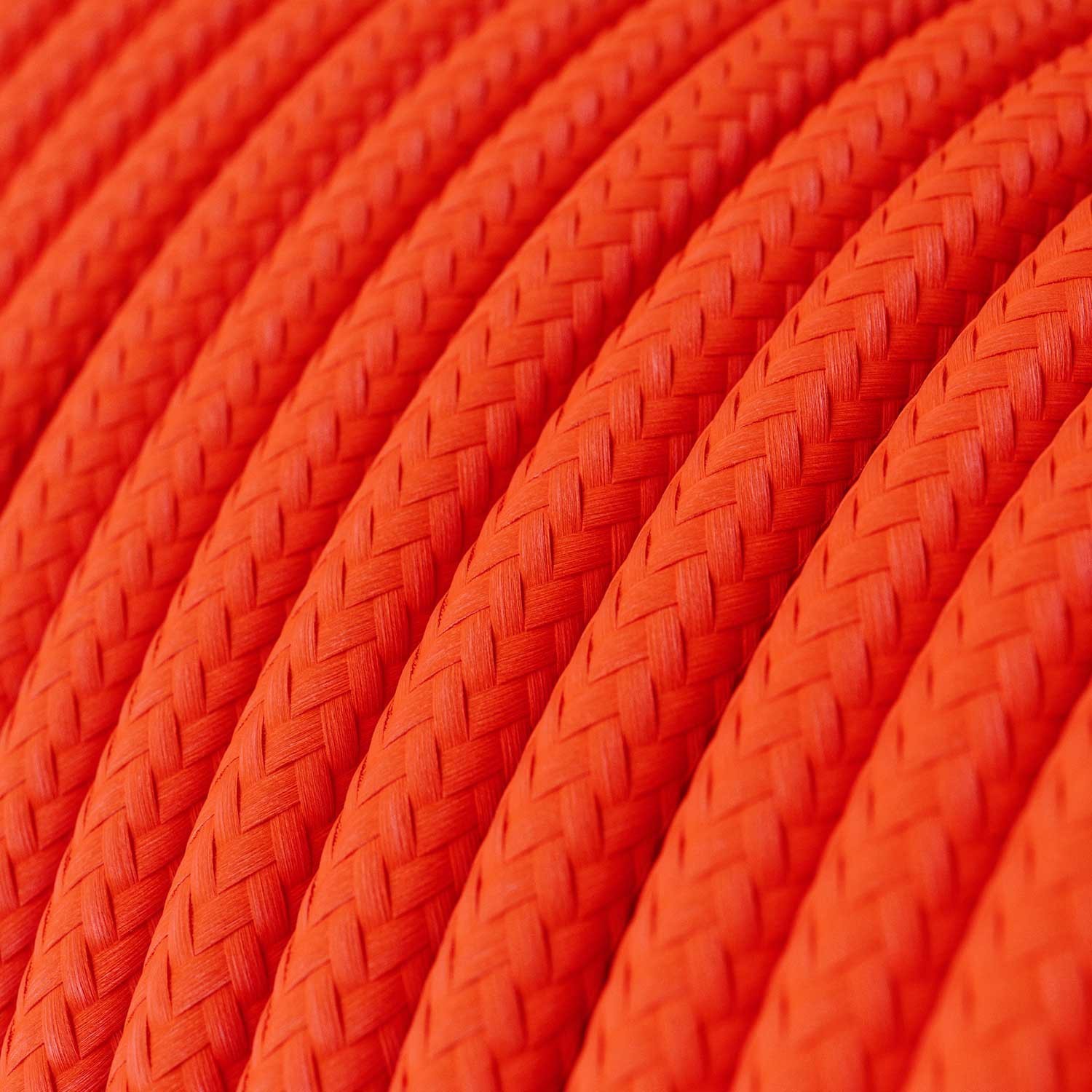 Okrogel električen kabel Fluo oranžen RF15
