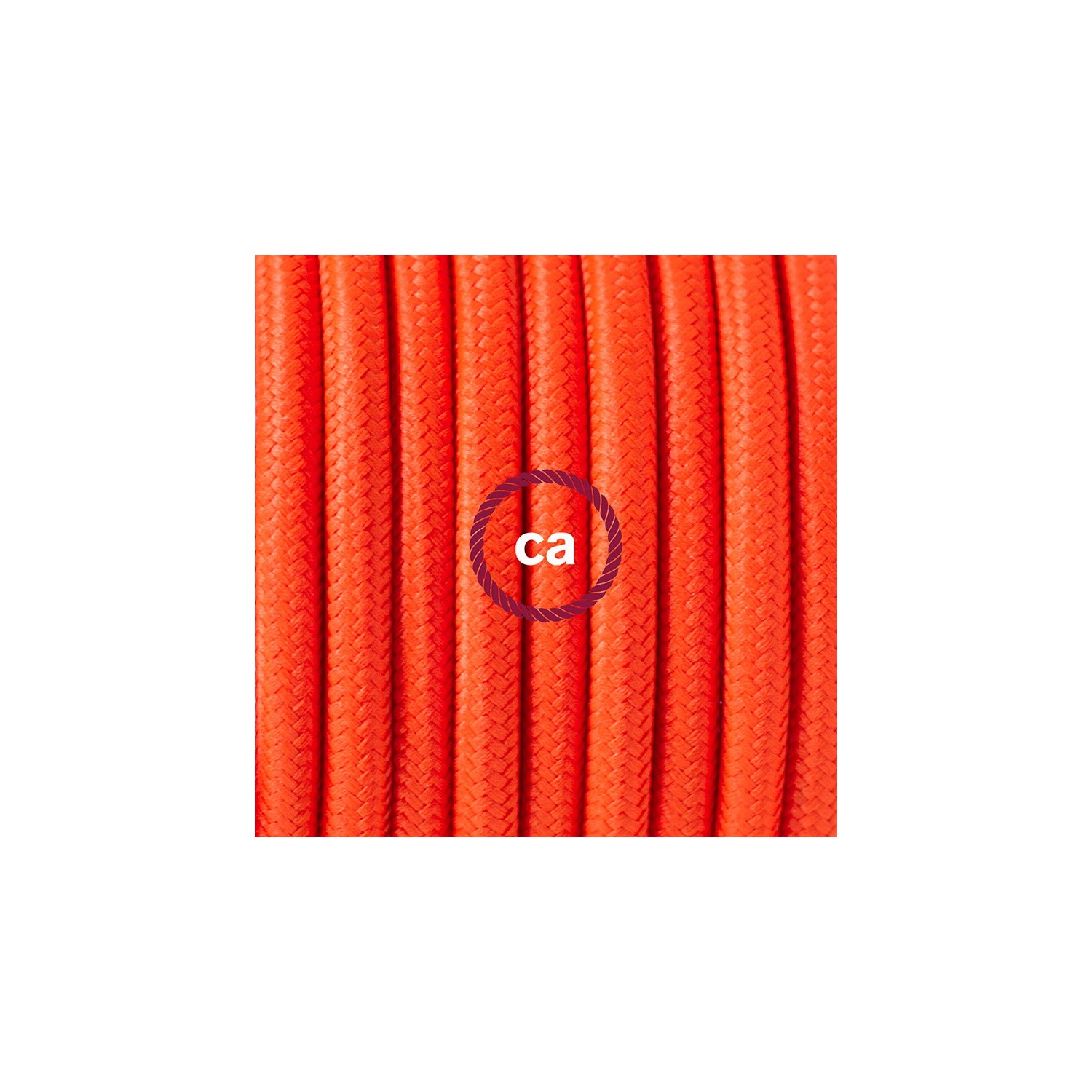 Komplet s talnim stikalom, RF15 fluo oranžen rejon 3 m. Izberite barvo vtikača in stikala.