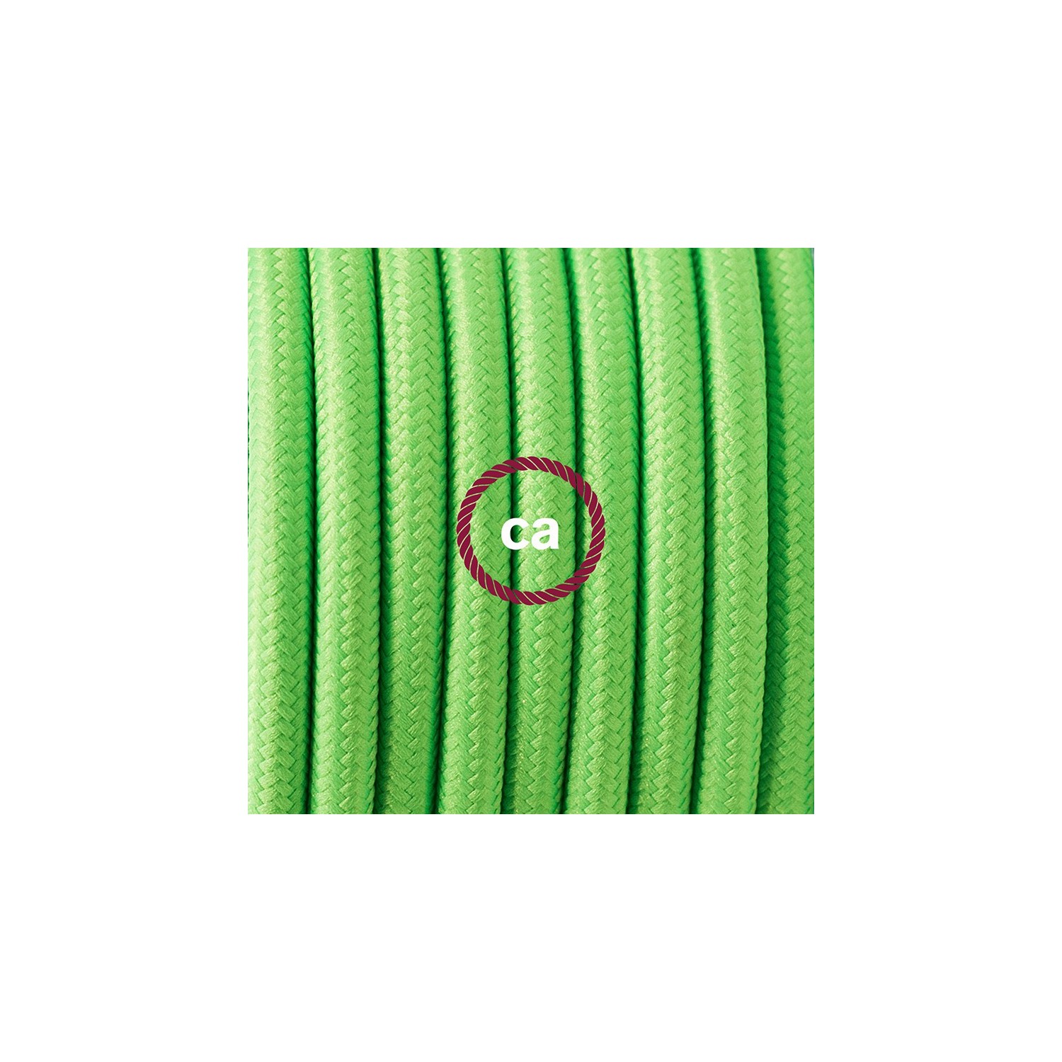 Komplet s talnim stikalom, RF06 fluo zelen rejon 3 m. Izberite barvo vtikača in stikala.
