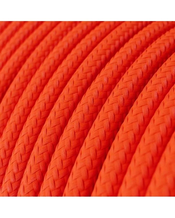Okrogel električen kabel Fluo oranžen RF15