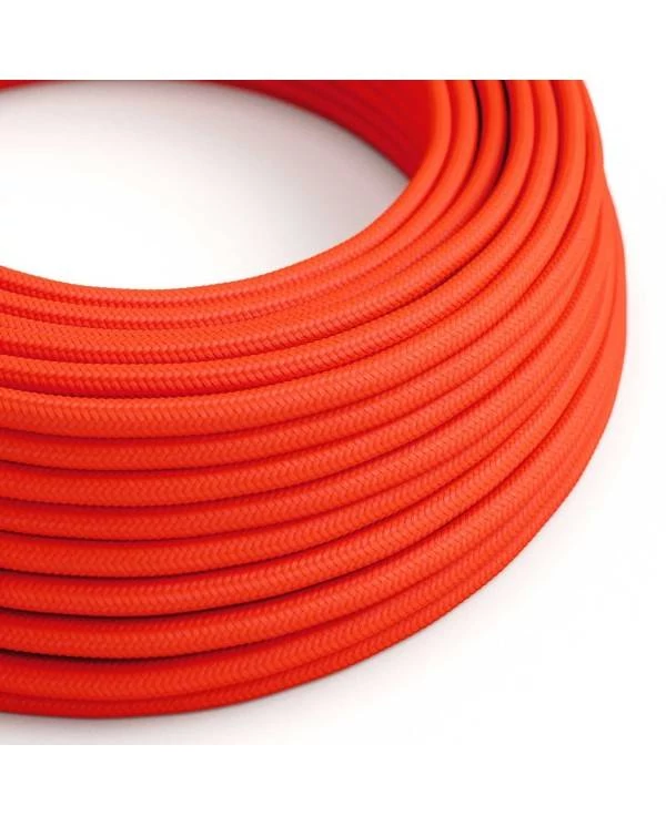 Okrogel električen kabel Fluo oranžen RF15
