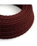 Zavit tekstilen električen kabel TM19 - svilnat bordo