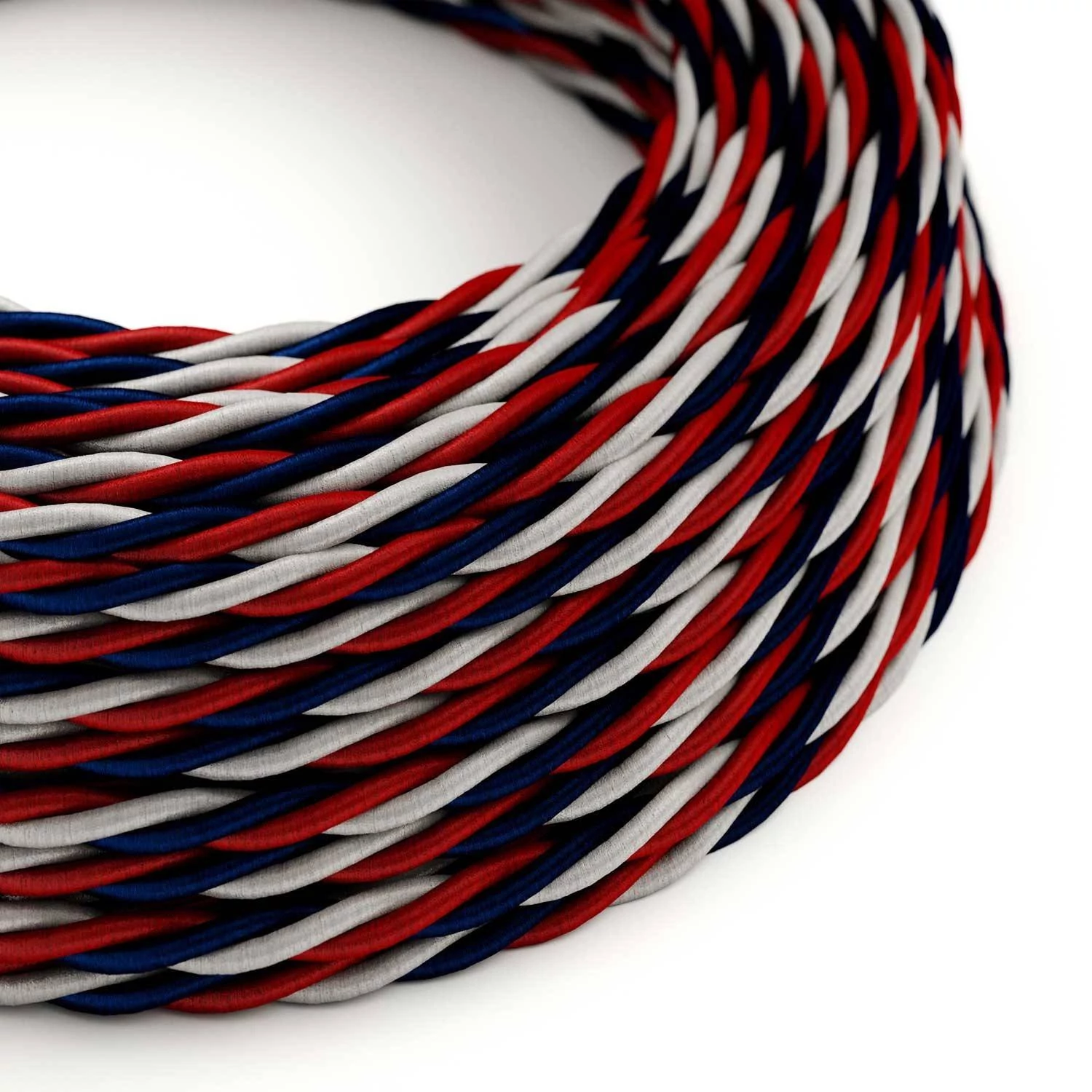 Zavit električen tekstilen kabel TZUSA svilnate barve Slovenije