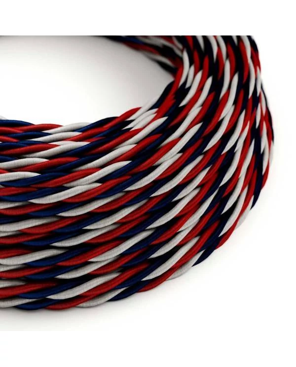 Zavit električen tekstilen kabel TZUSA svilnate barve Slovenije