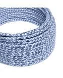 Okrogel električen tekstilen kabel - RX03 - Piksel turkizen