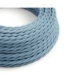 Zavit električen kabel, svetlo moder bombaž, TC53 Ocean