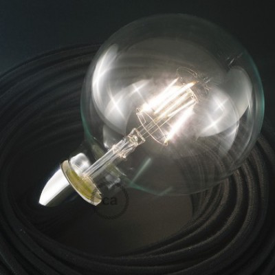 LED prozorna nitna žarnica - Globe XL G125 Kratka - 4W E27 2700K