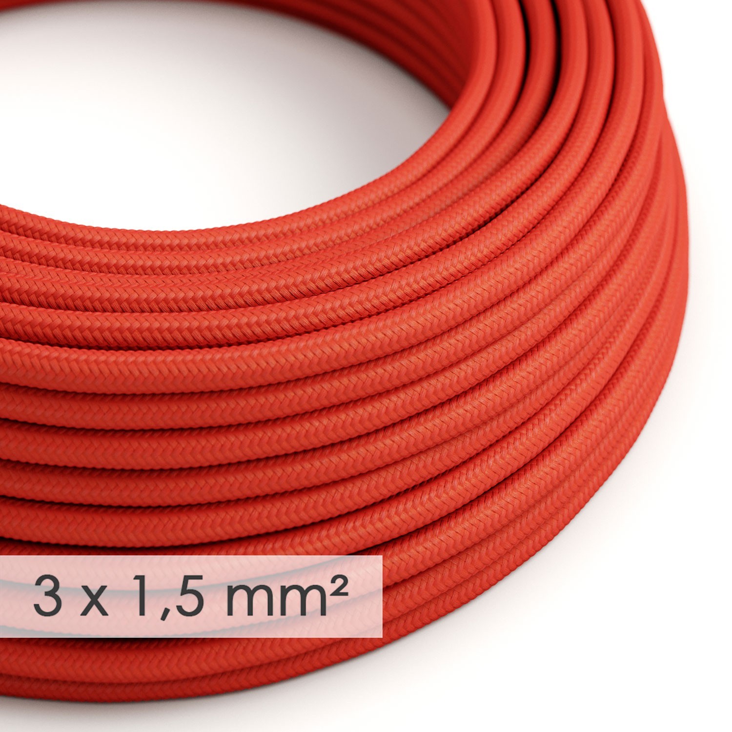 Okrogel kabel večjega preseka (3x1,50) - rdeč RM09