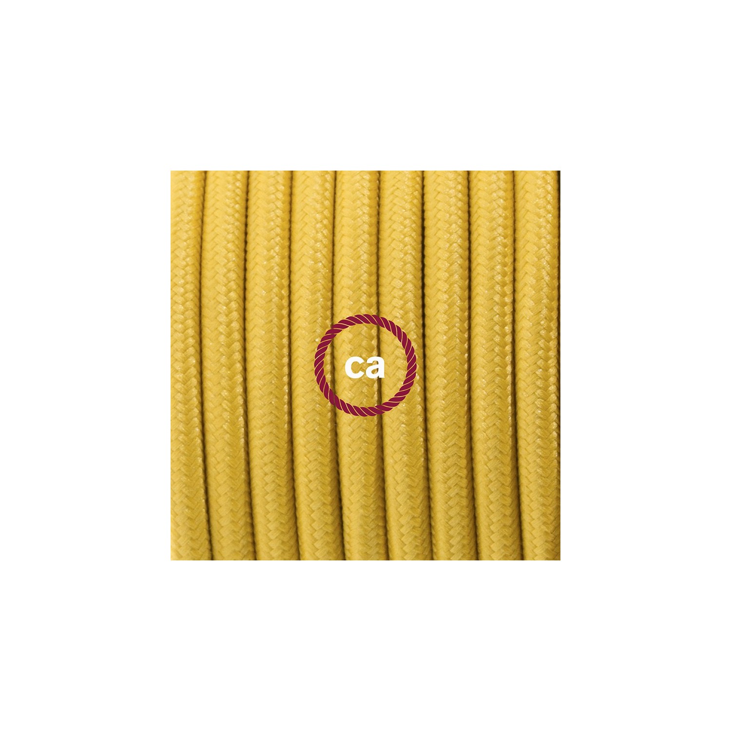 Komplet s talnim stikalom, RM25 gorčično rumen rejon 3 m. Izberite barvo vtikača in stikala.