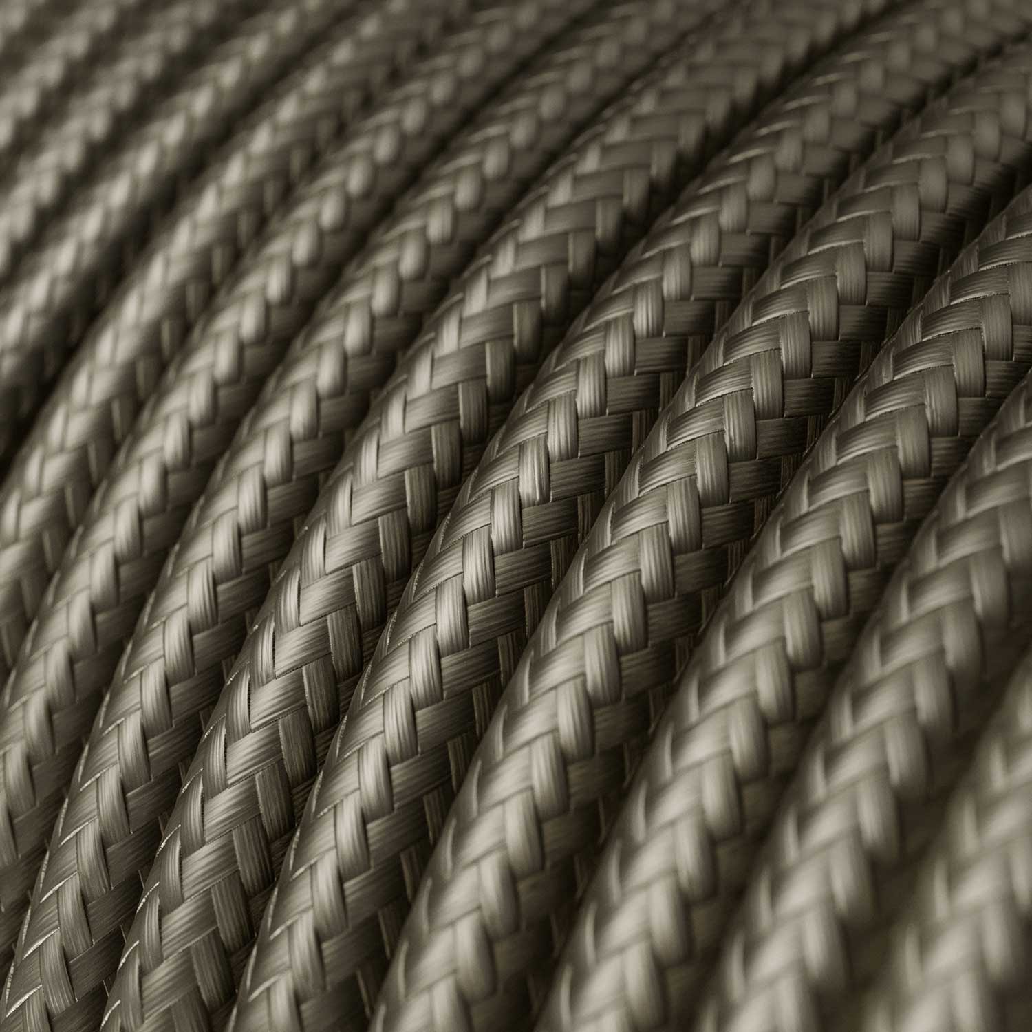 Okrogel električen kabel, temno siv, RM26