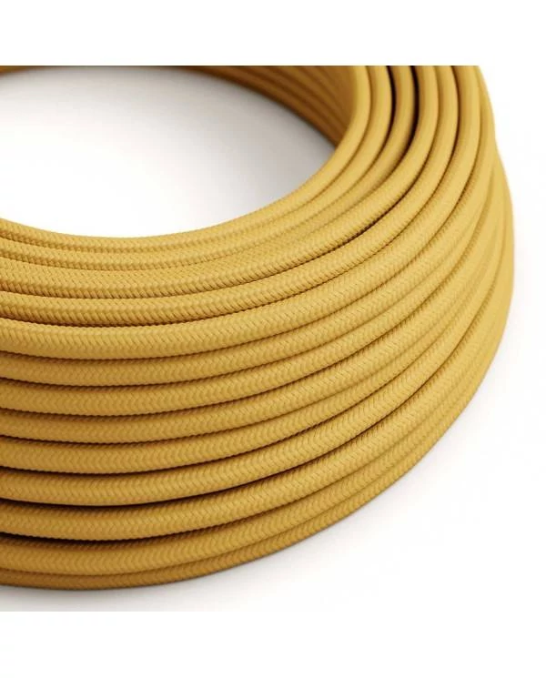 Okrogel električen kabel, gorčično rumen, RM25