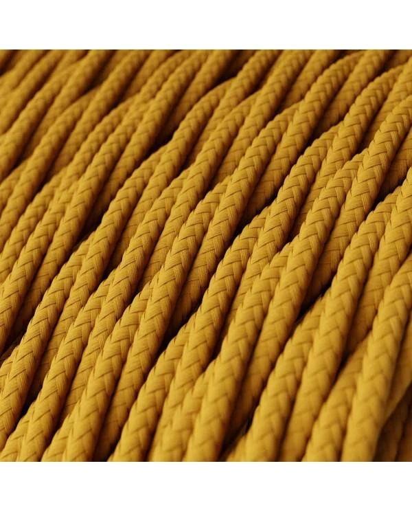 Zavit električen kabel, gorčično rumen, TM25