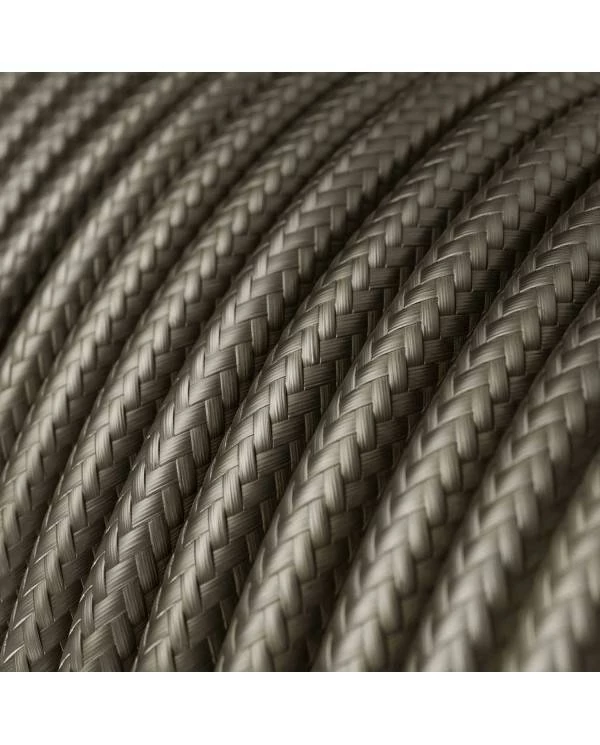 Okrogel električen kabel, temno siv, RM26