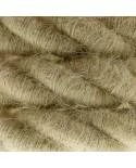 2XL električna vrv, električen kabel 3x0,75, prekrit z grobo juto. Premer 24mm.