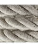 2XL električna vrv, električen kabel 3x0,75, prekrit z naravnim lanom. Premer 24mm.