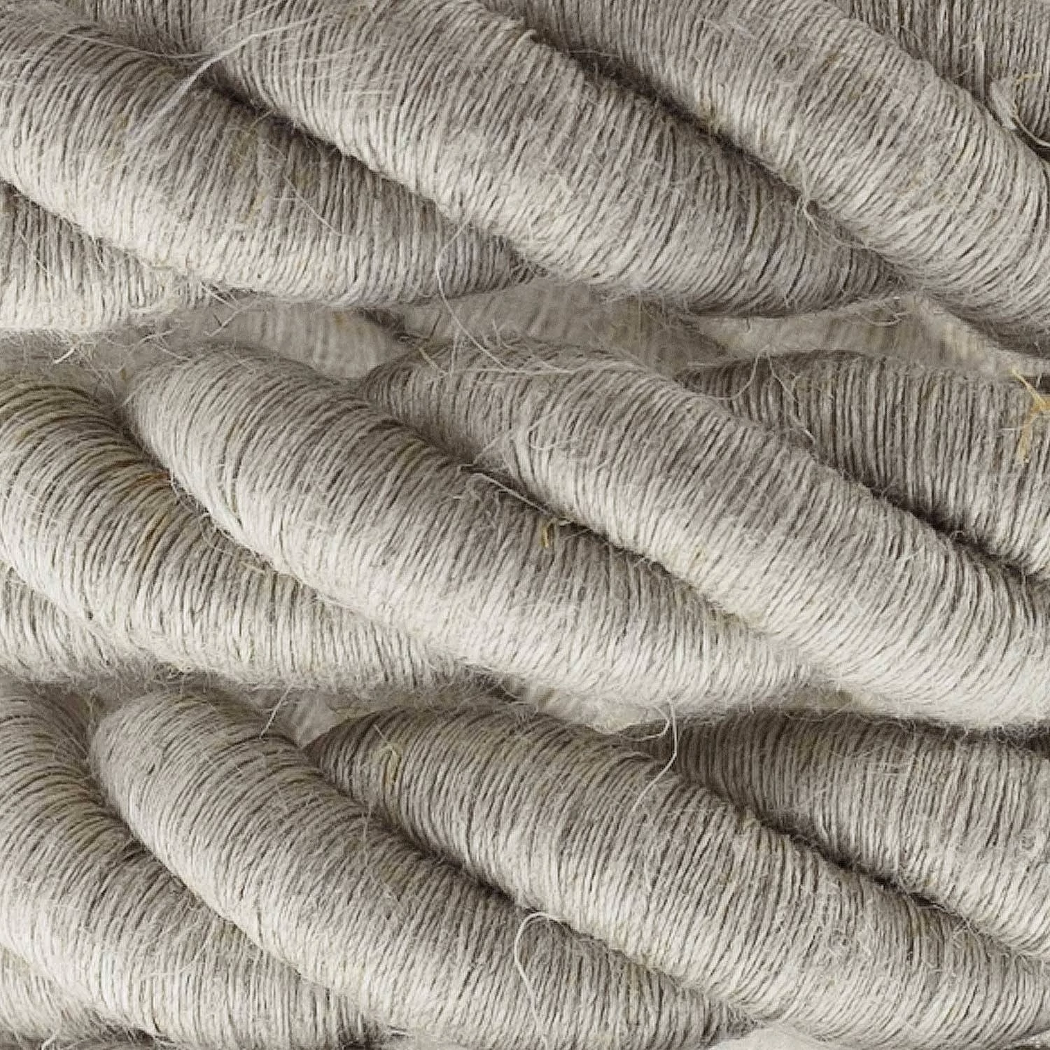 2XL električna vrv, električen kabel 3x0,75, prekrit z naravnim lanom. Premer 24mm.