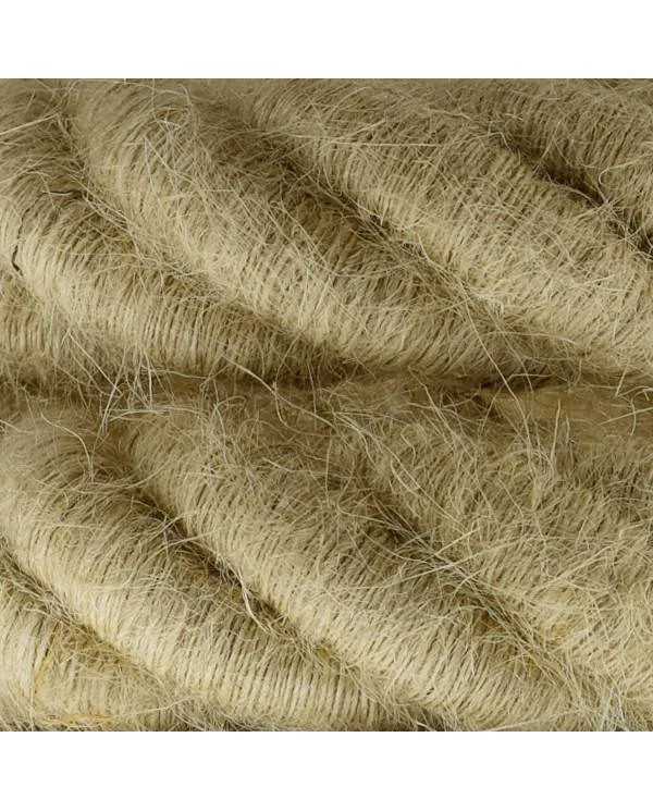 3XL električna vrv, električen kabel 3x0,75, prekrit z grobo juto. Premer 30mm.