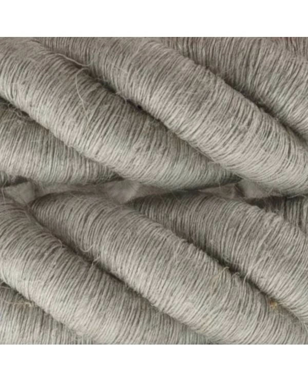 3XL električna vrv, električen kabel 3x0,75, prekrit z naravnim lanom. Premer 30mm.