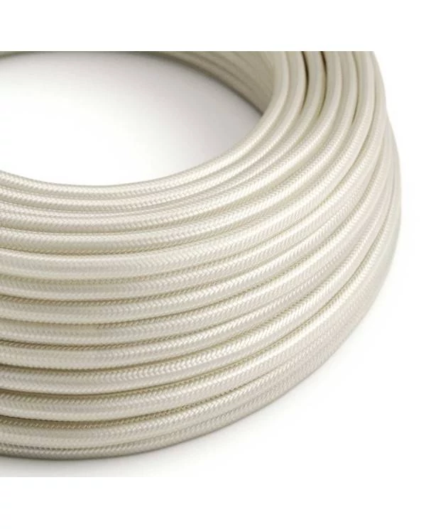 Okrogel tekstilen električen kabel RM00 - slonovina