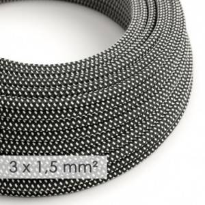 Okrogel kabel večjega preseka (3x1,50) - 3D črno-bel RT41