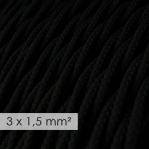 Zavit kabel večjega preseka (3x1,50) - črn TM04