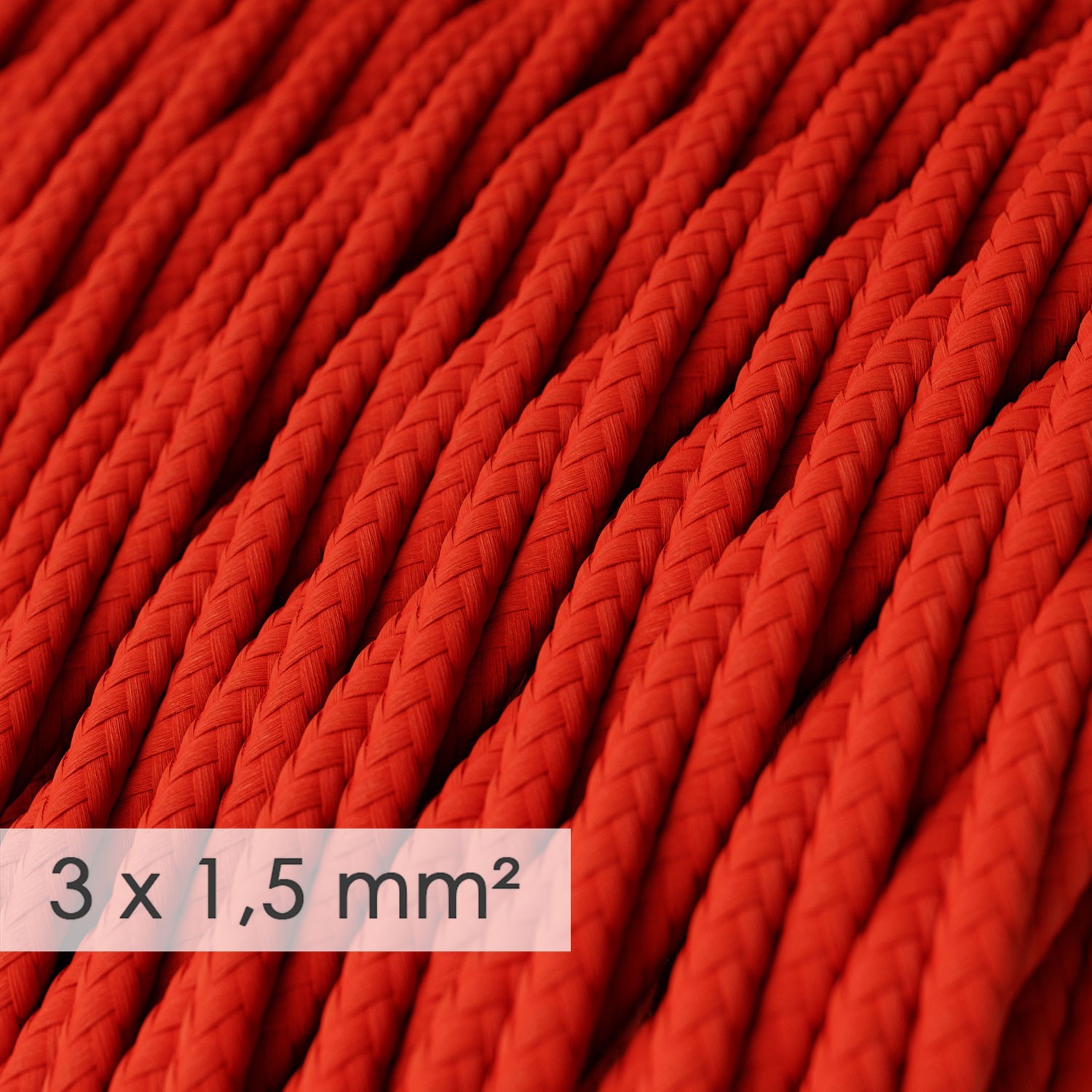 Zavit kabel večjega preseka (3x1,50) - rdeč TM09