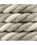 XL električna vrv, električen kabel 3x0,75, prekrit z naravnim lanom in surovim  bombažem. Premer 16mm.
