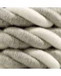 2XL električna vrv, električen kabel 3x0,75, prekrit z naravnim lanom in surovim  bombažem. Premer 24mm.