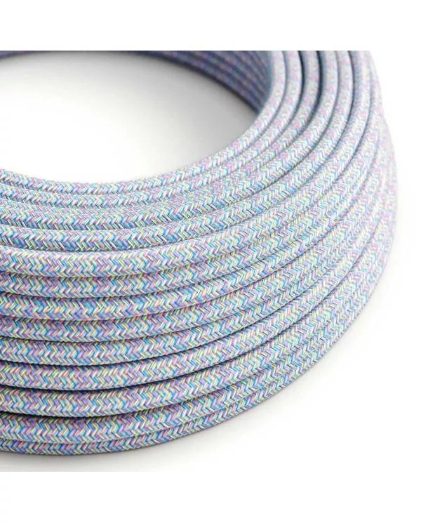 Okrogel tekstilen električen kabel, bombaž, Lollipop RX09