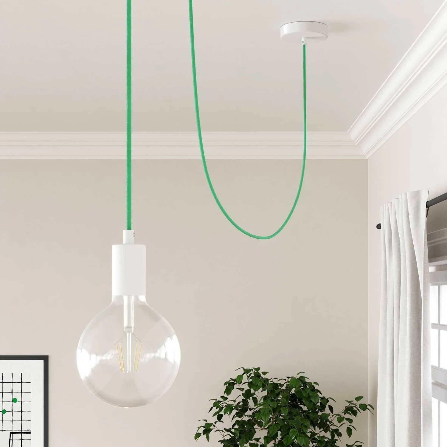 Okrogel tekstilen električen kabel - Opal RH69