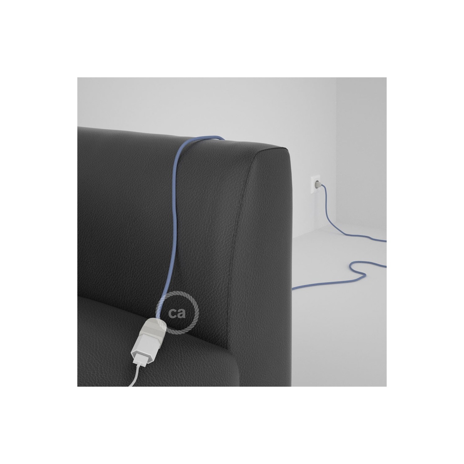 Podaljševalni kabel za napajanje (2P 10A) lila rejon RM07 - Made in Italy