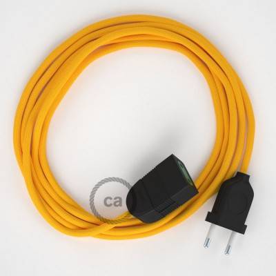 Podaljševalni kabel za napajanje (2P 10A) rumen rejon RM10 - Made in Italy