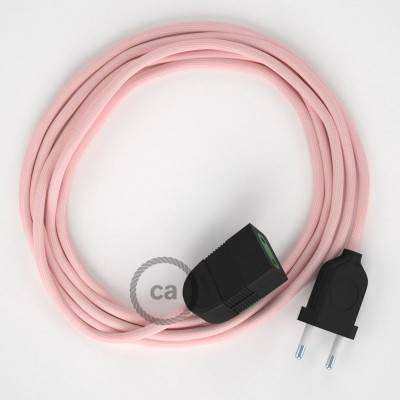 Podaljševalni kabel za napajanje (2P 10A) Baby Pink rejon RM16 - Made in Italy