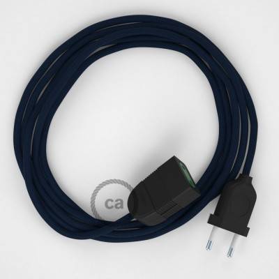 Podaljševalni kabel za napajanje (2P 10A) temno moder rejon RM20 - Made in Italy