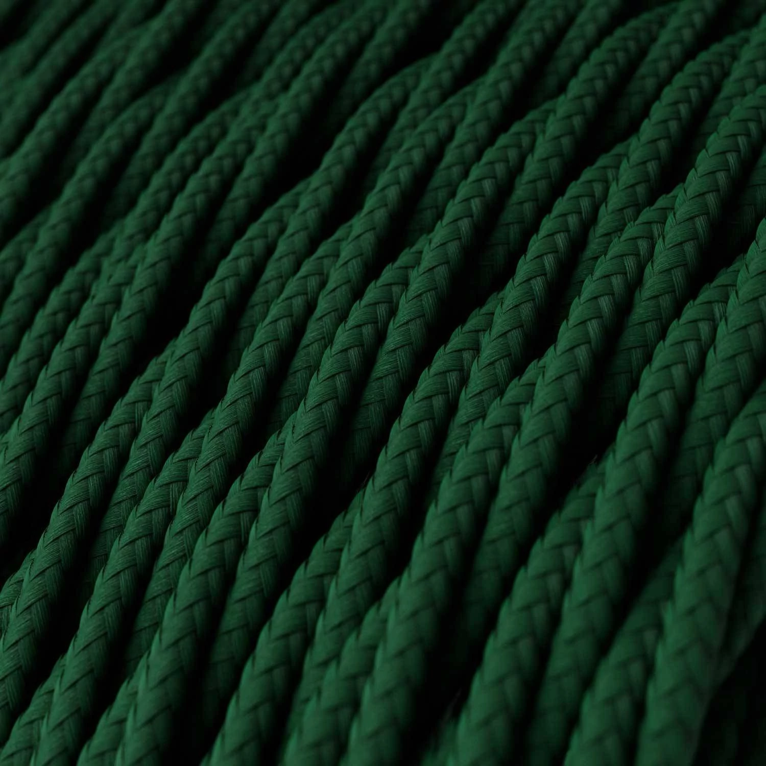 Zavit tekstilen električen kabel TM21 Temno zelen