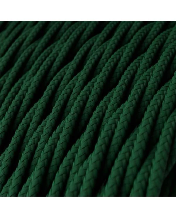 Zavit tekstilen električen kabel TM21 Temno zelen