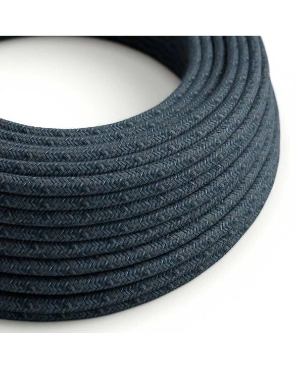 Okrogel tekstilen električen kabel, bombaž - Blue Mirage RX10