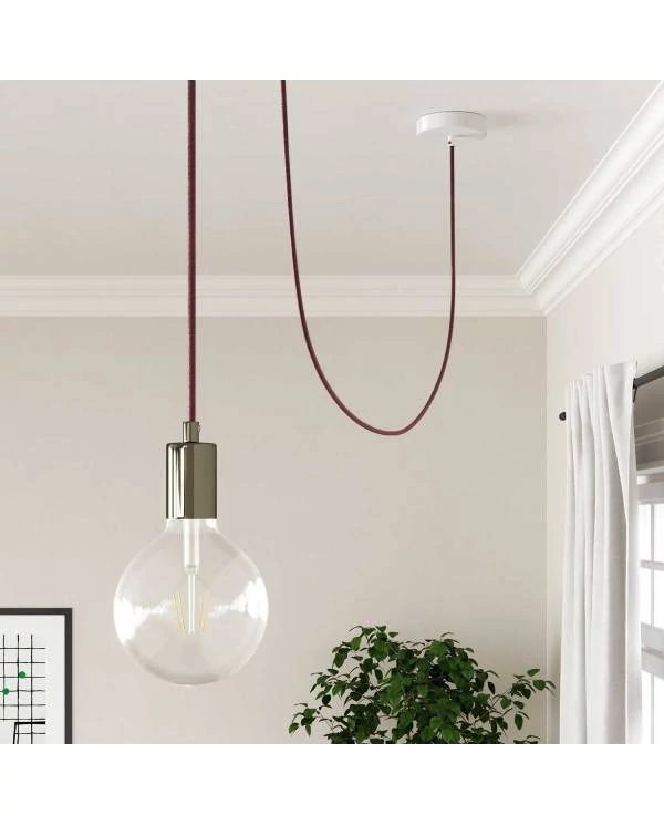 Okrogel tekstilen električen kabel, bombaž - Marsala RX11