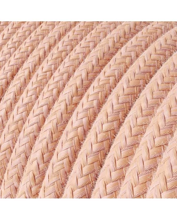 Okrogel tekstilen električen kabel, bombaž - Losos RX13