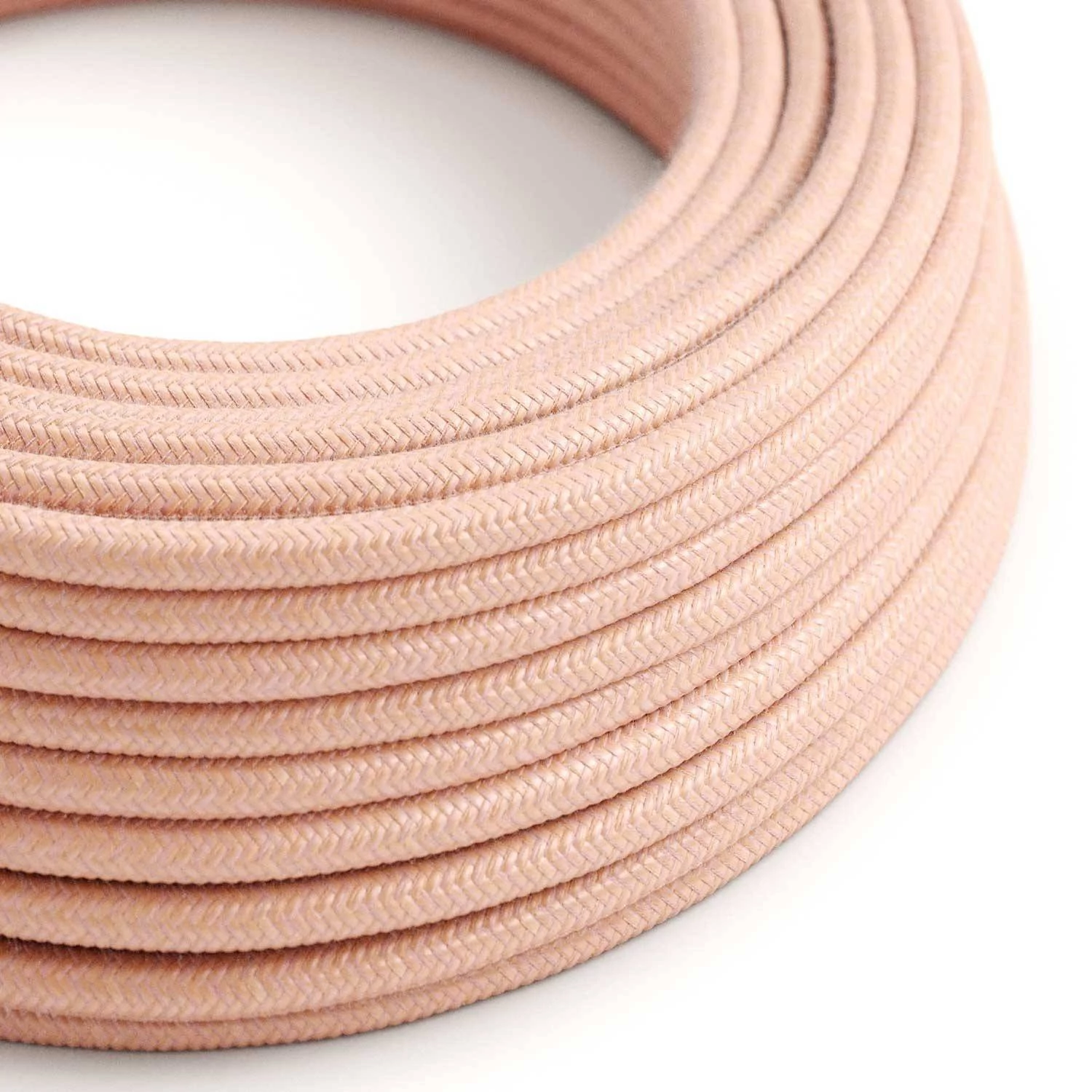 Okrogel tekstilen električen kabel, bombaž - Losos RX13