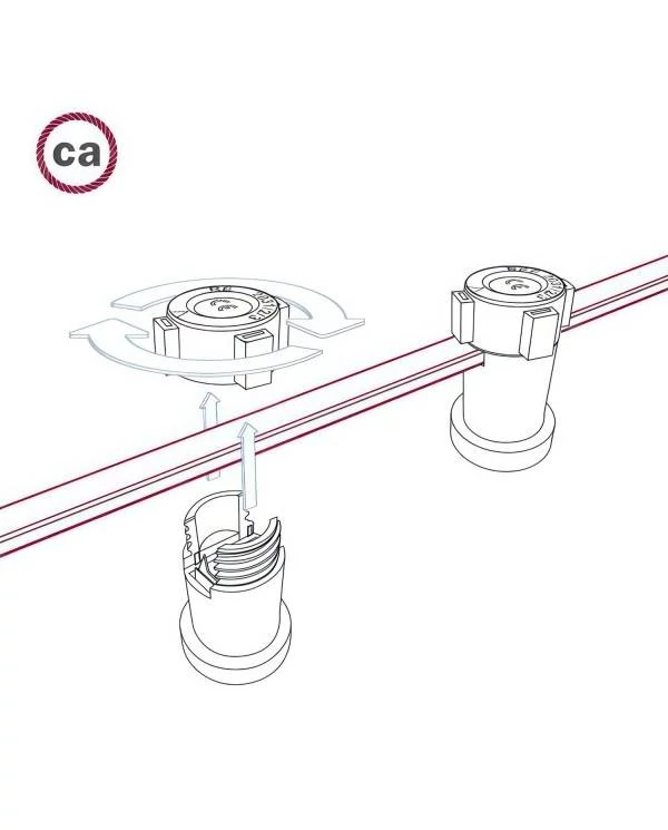 Električni kabel za verigo luči v ZigZag črno Whiskey barvi CZ22