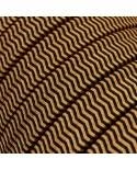 Električni kabel za verigo luči v ZigZag črno Whiskey barvi CZ22