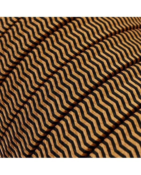 Električni kabel za verigo luči v ZigZag črno Whiskey barvi CZ22
